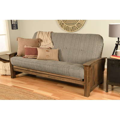 Stratford Full 83" Wide Futon Frame and Mattress