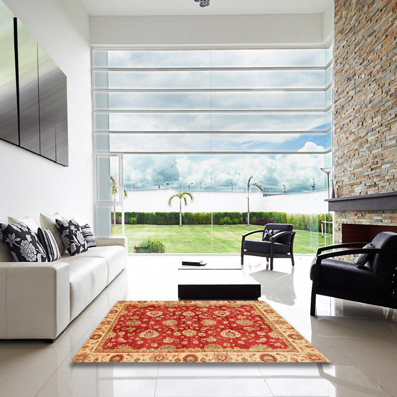 Abstract Indoor Rug, Square 6'