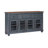 Wauneta 66" Fully Assembled Farmhouse Sideboard Buffet Cabinet, Coastal Server with Storage, Drawers & Glass Doors