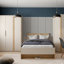 Tamarian 3 Door Manufactured Wood Wardrobe
