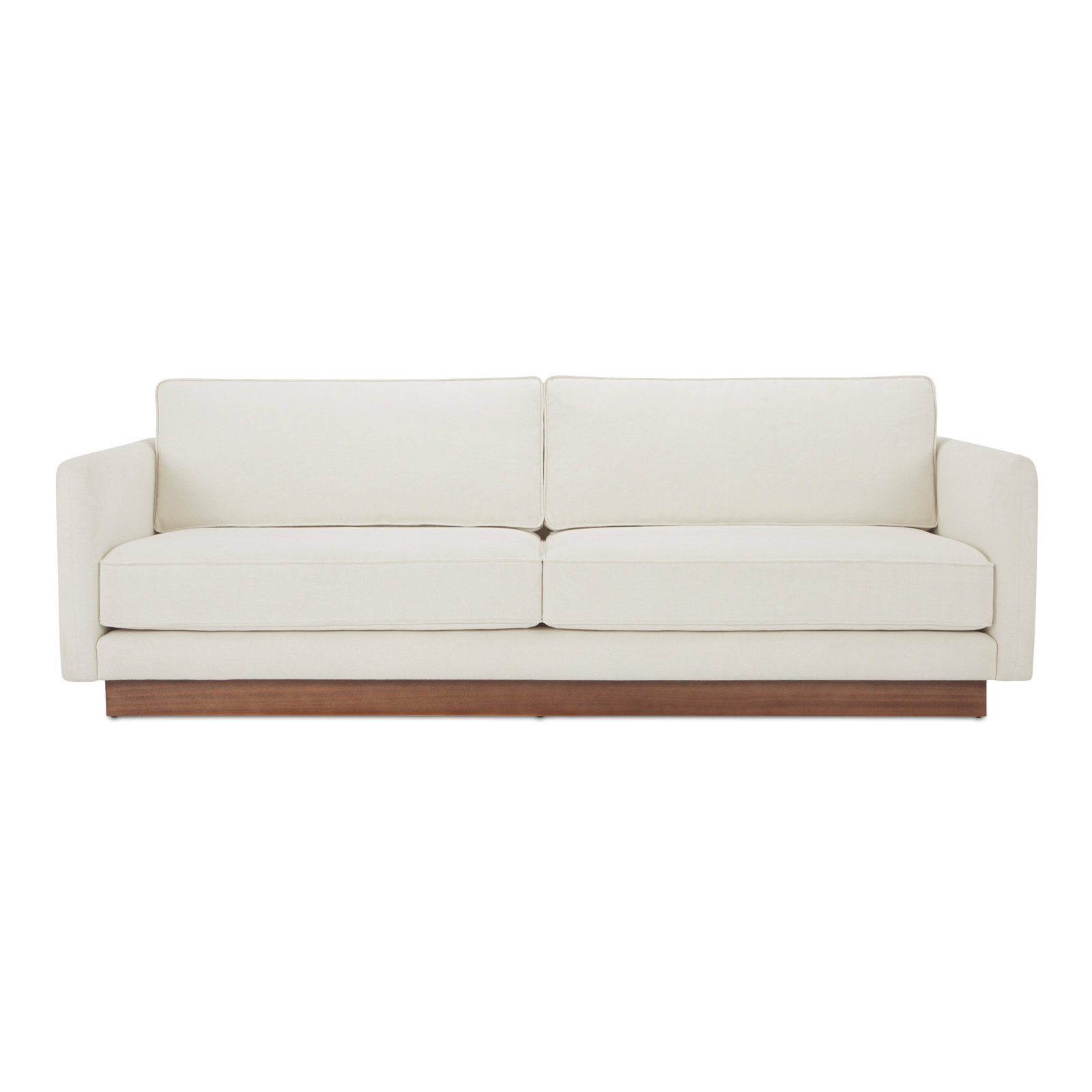 Fera 90" Upholstered Sofa, White