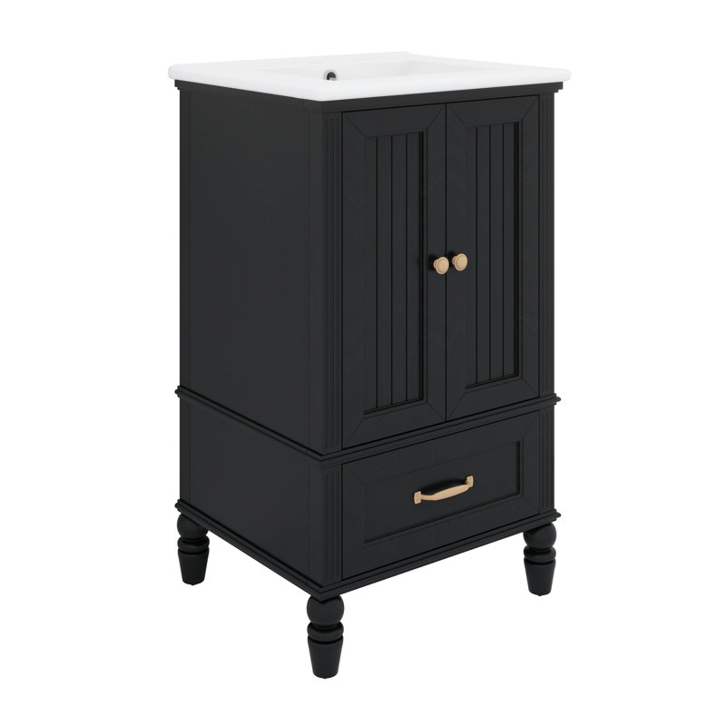 Petit meuble-lavabo moderne 20 po avec lavabo 20 po avec lavabo