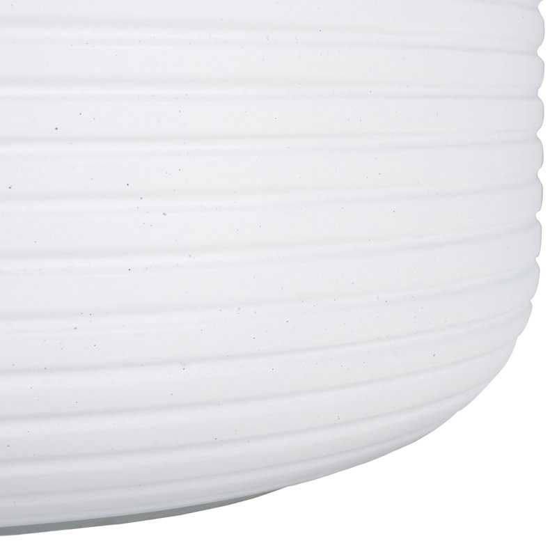 Nardo Large White Ficonstone Round Planter Pot