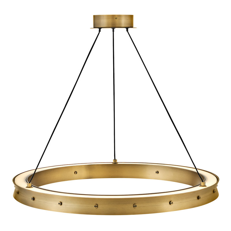 ALTHEA Chandelier, Lacquered Brass, 22.25" H x 26" W x 26" D
