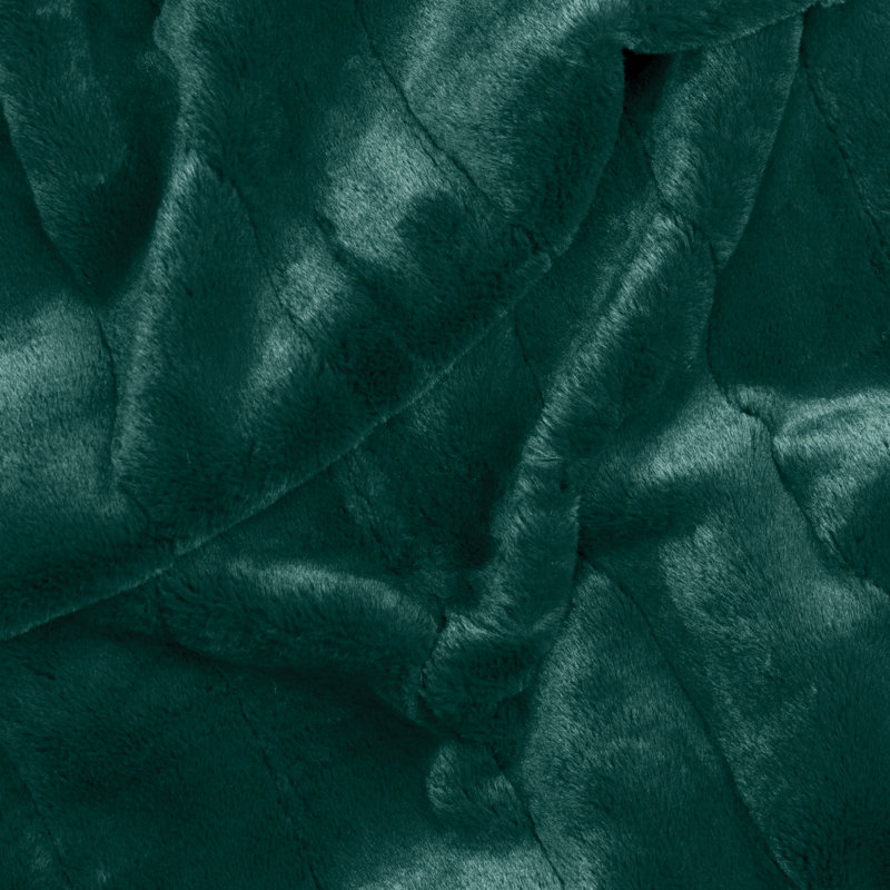 Empress Hand Woven Throw Blanket, 130cm W x 180cm L, Emerald
