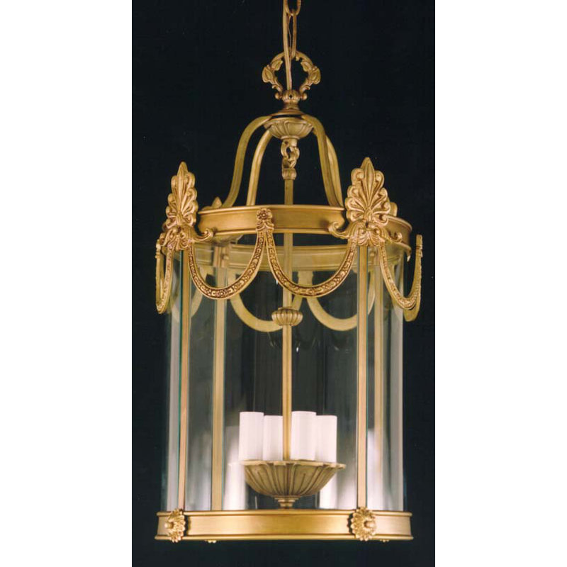Demars 4 - Light Lantern Pendant, French Gold
