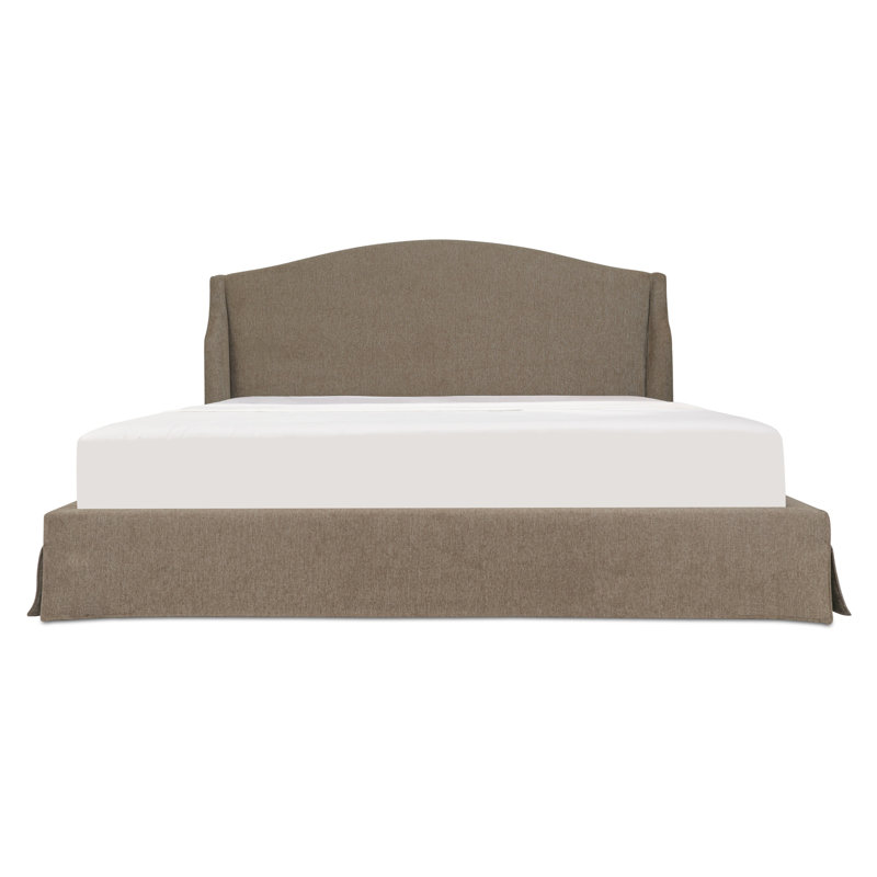 Weston King Storage Bed Cream, Queen, Brown
