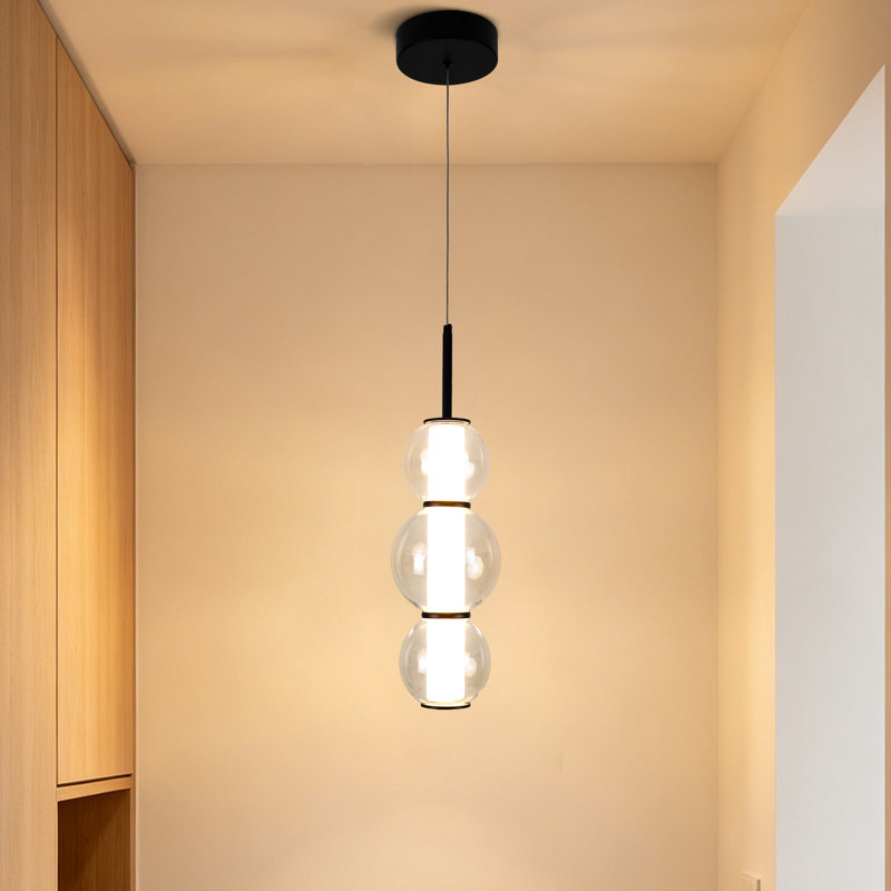 Luminaire suspendu 3 lumières sphériques 1 lumière avec télécommande