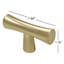 Satin Gold "Century" T-knob