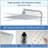 12 inch Adjustable Extension Arm High-pressure Rain Shower Head, Rain Fixed Shower Head-124802017