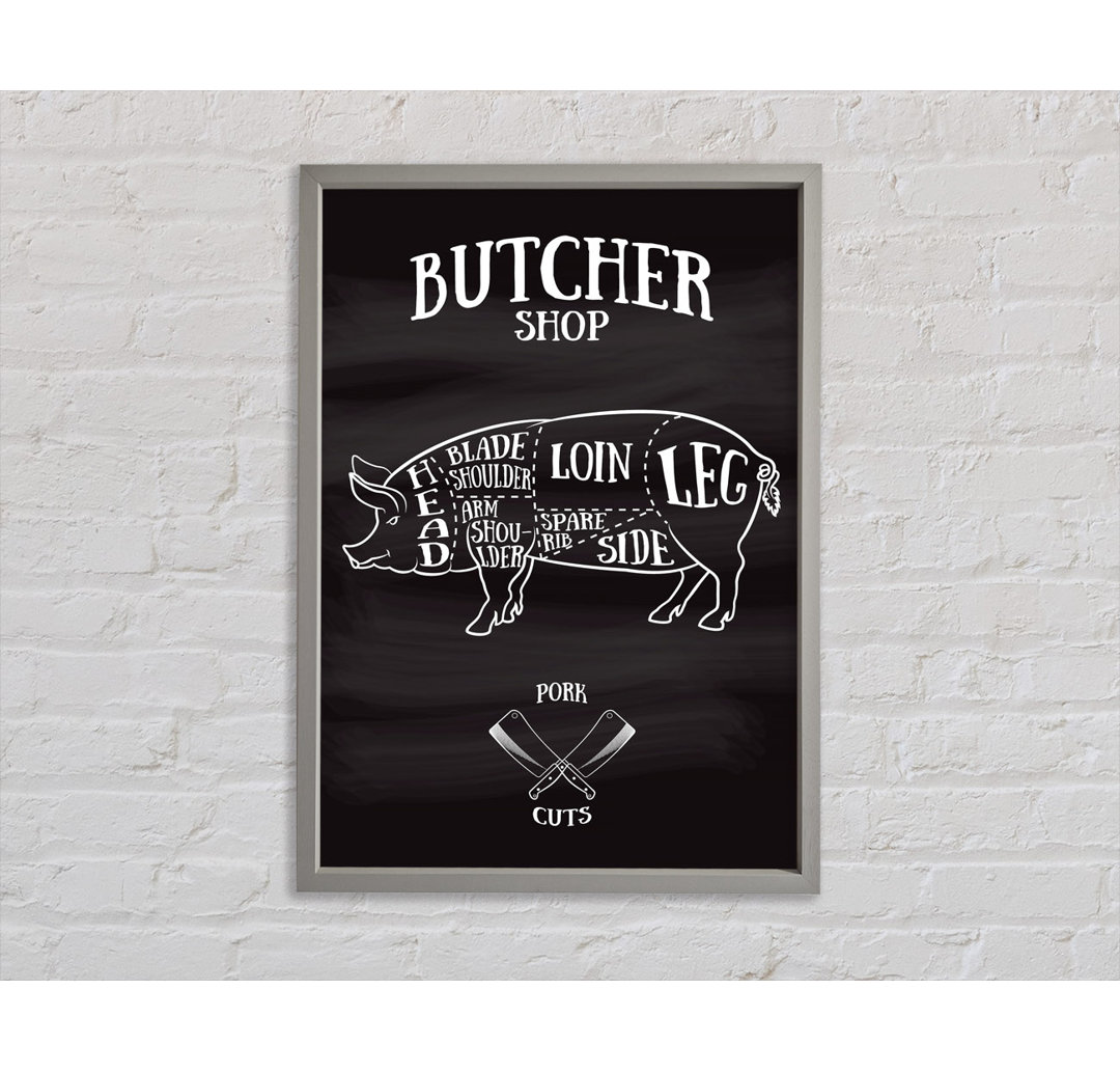 Butchers Selection - Einzelner Bilderrahmen Kunstdrucke auf Leinwand