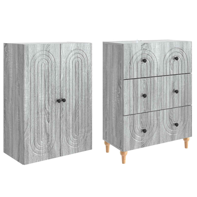 Storage Cabinet, Grey Sonoma