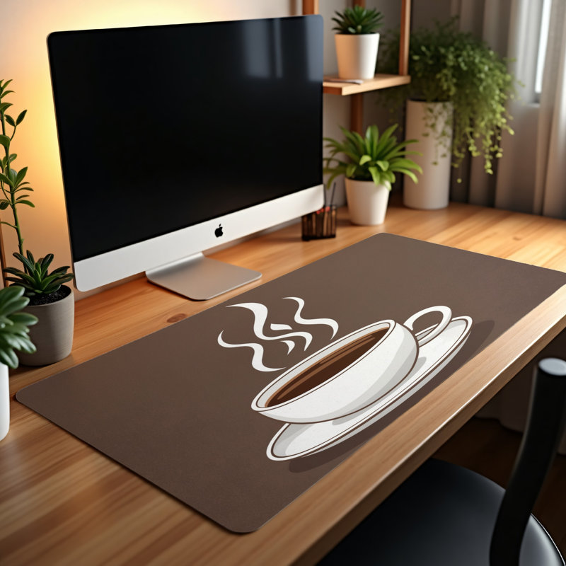 Polyester Desk Pad, 31.5x15.5
