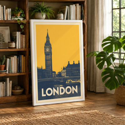 Postcard from London Vintage - Wrapped Canvas