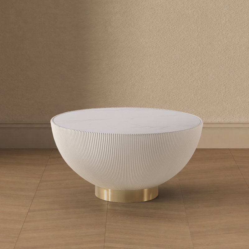 Table basse 28 po Anderson, Crème, crème