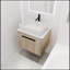 Ensemble de meuble-lavabo mural 24 po avec lavabo en céramique Modern Design