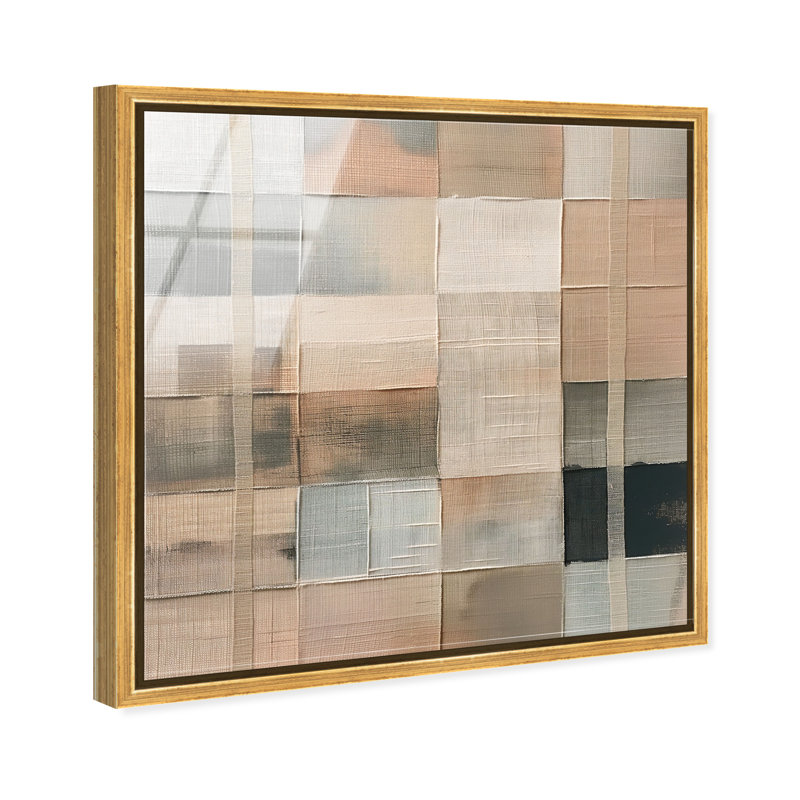 Minimalist Mesh High-Gloss Frameless Acrylic Glass Wall Art Abstract Print by Oliver Gal, Ready to Hang, 12 x 12, 31"H x 31"W