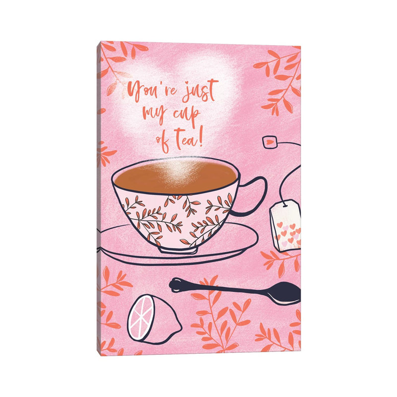 My Cup Of Tea by Nadia Hassan - Wrapped Canvas Print, 20.32 cm H x 30.48 cm W