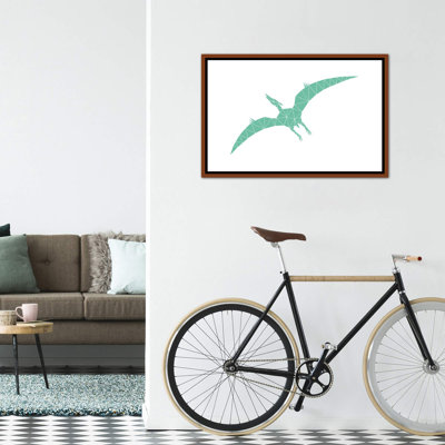 " Geometric Dino Pterodactylus " Print