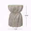 Side Table Sunburst Top Hourglass Shape Design