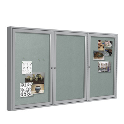 Enclosed Cabinet Vinyl Bulletin Board