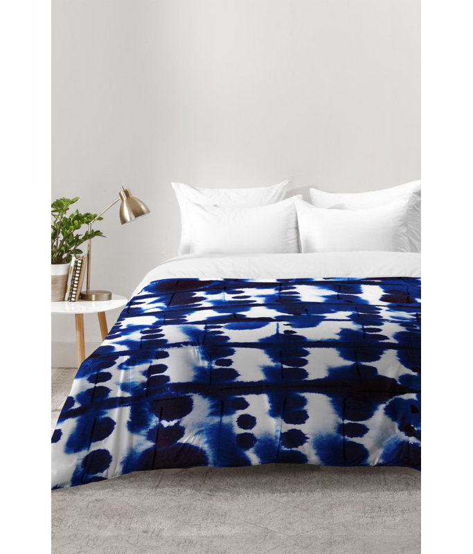 Jacqueline Maldonado Modern & Contemporary Polyester Abstract Comforter, Full/Queen Comforter + 2 Standard Shams