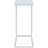 Modern C-Shaped Sofa Side Table With Tempered Glass Top And Chrome Metal Frame - Space-Saving Design For Living Room And Compact Areas