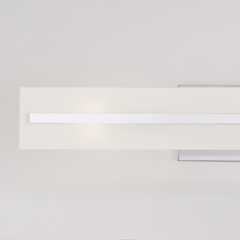Vanity Light, Chrome, 2, 7"H x 24"W x 4.88"D
