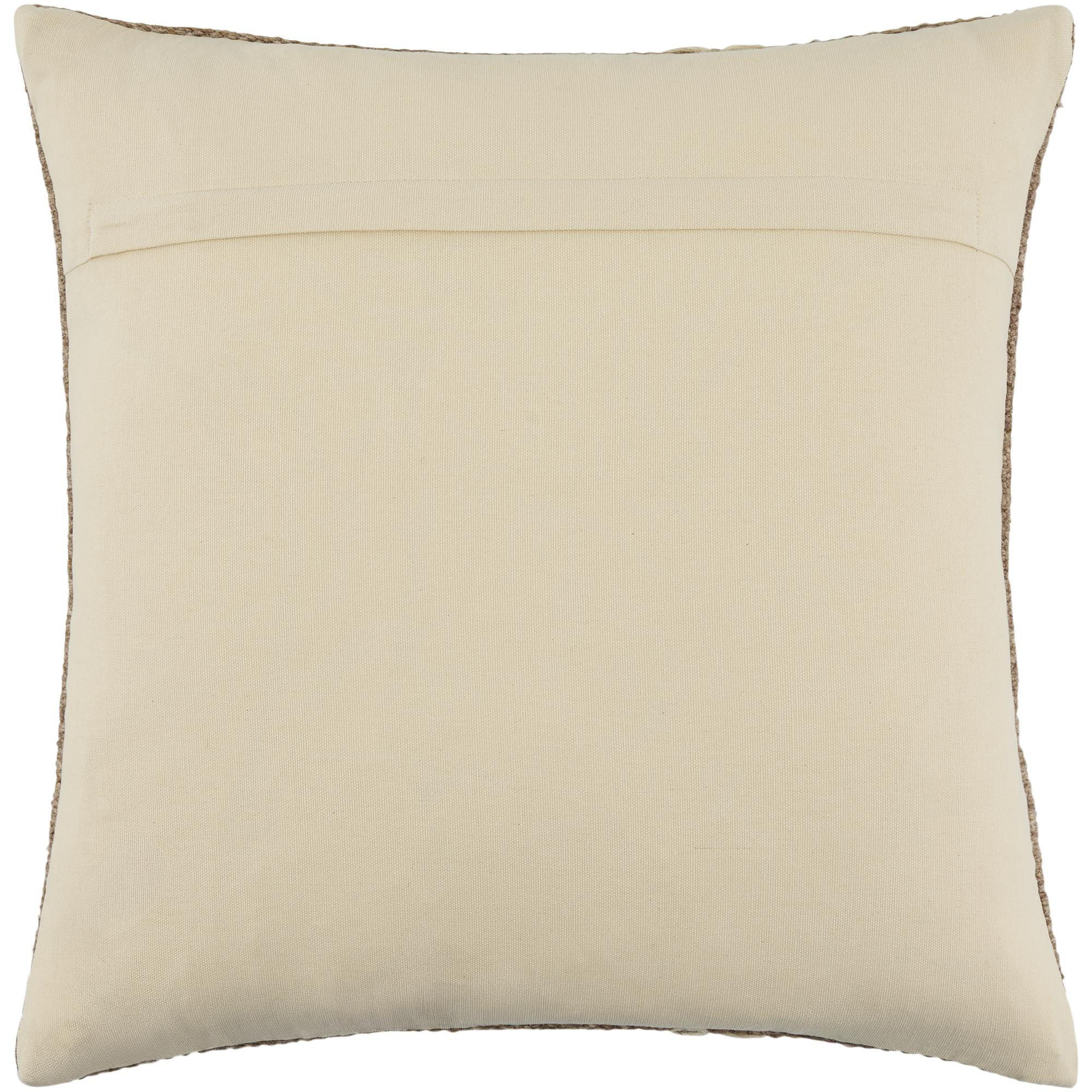 Jundah Accent Pillow, Brown, Square 18", Polyester