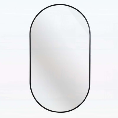 Elegant Metal Oval Mirror