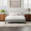 Base de lit pleine grandeur noire et grise, une base pour les matelas standard, offre un soutien solide, une installation pratique, une grande capacité en gris, une utilisation sans couture, une configuration sans tracas, jusqu'à-273957964-273957966