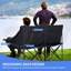 Chaise de camping double surdimensionnée chauffée, pliable, réglable en température, sac de transport-233573732