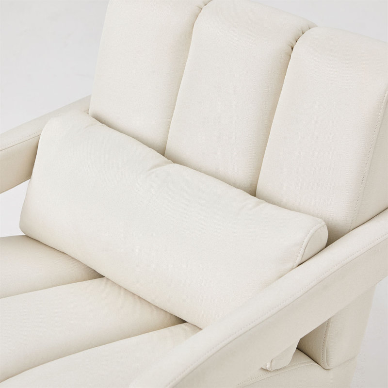 Fauteuil l 27,2 po, Lin beige Manyen