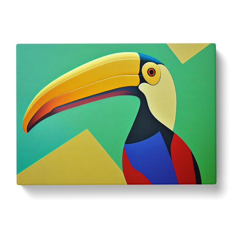 Toucan Bird Abstract Vol.4 - Wrapped Canvas, 40cm H x 60cm W x 3cm D