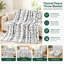 Plaid en flanelle à motif bouleau - Motif nature, noir et blanc, ultra doux, léger, respirant, toutes saisons, agréable au toucher, décoratif, pour canapé, fauteuil, salon ou chambre-135729104