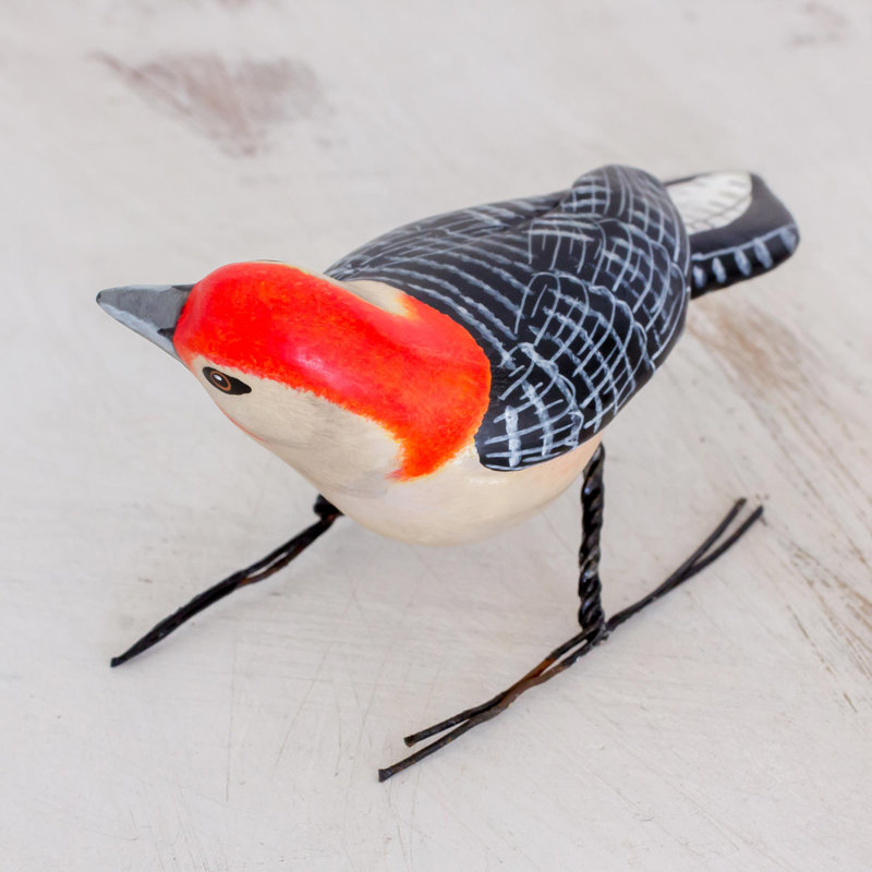 Figurine en céramique bellied woodpecker Kamdyn
