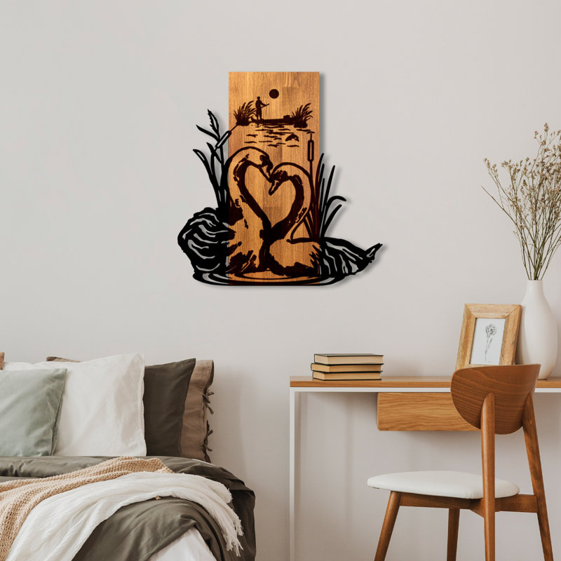 Handmade Wall Decor on Solid Wood