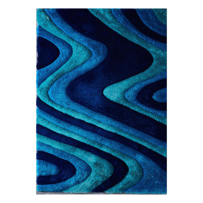 Tapis touffeté à la main «3D Shaggy», Rectangle 5 pi x 7 pi