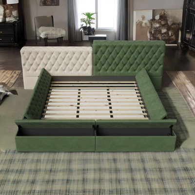 Jolesha King Size Special-shaped Upholstered Bed
