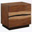 Table de chevet à 2 tiroirs avec cadre en bois