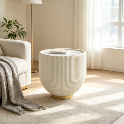 Table de bout moderne en marbre avec plateau en cuir et base en métal, table d'appoint luxueuse pour le salon Home Decor
