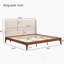 Lit plateforme en bambou de qualité supérieure avec tête de lit élégante et rangement pratique-750888845