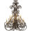 Lustre étagé de style bougie 32 lumières Serratina