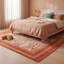 Tapis Amber2 moderne à motifs mosaïques mouchetées abstraites orange, rouge et crème, lavable à la machine, antidérapant, à poils courts, pour l'intérieur et l'extérieur, adapté aux animaux domestiques, idéal pour le salon, la chambre, la salle à manger, l'entrée, le couloir ou le bureau.-787303799