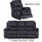 Ahni 2-Piece Genuine Leather Pillow Top Arm Recliner Sofa Set-569771606