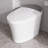 Elongated Tankless Smart Toilet with Warm & Cool Massage Wash, Foot Kick/Blackout Flush, Gentle Night Light, Dual-Tone Design, Advanced Comfort