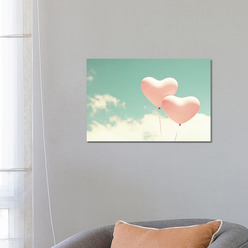 Happy Love by Caroline Mint - Print on Canvas, 66.04 cm H x 45.72 cm W x 1.91 cm D, Wrapped Canvas