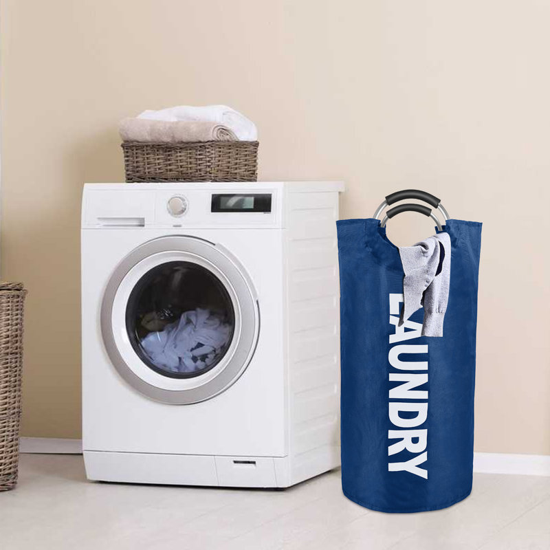 90L Laundry Basket Waterproof Laundry Hamper, Gray
