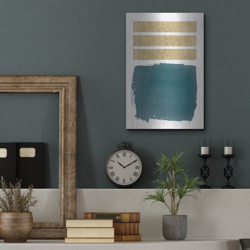 Art mural en métal Ebern Designs «Mirror 2» par Moira Hershey, H 16 po x l 12 po