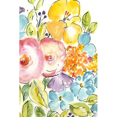 Flower Delight IV 1 Piece Wrapped Canvas Painting